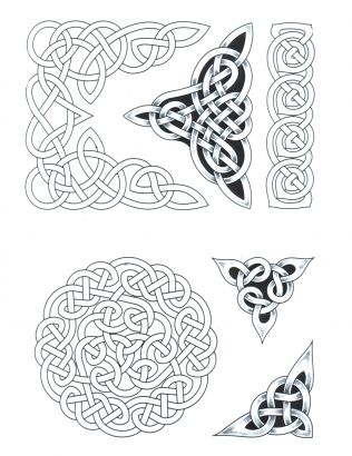 Celtic Tats Design Black N White